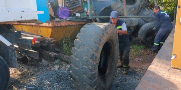 En lo que va del año, se reciclaron 3240 kilos de neumáticos en desuso provenientes de vehículos municipales